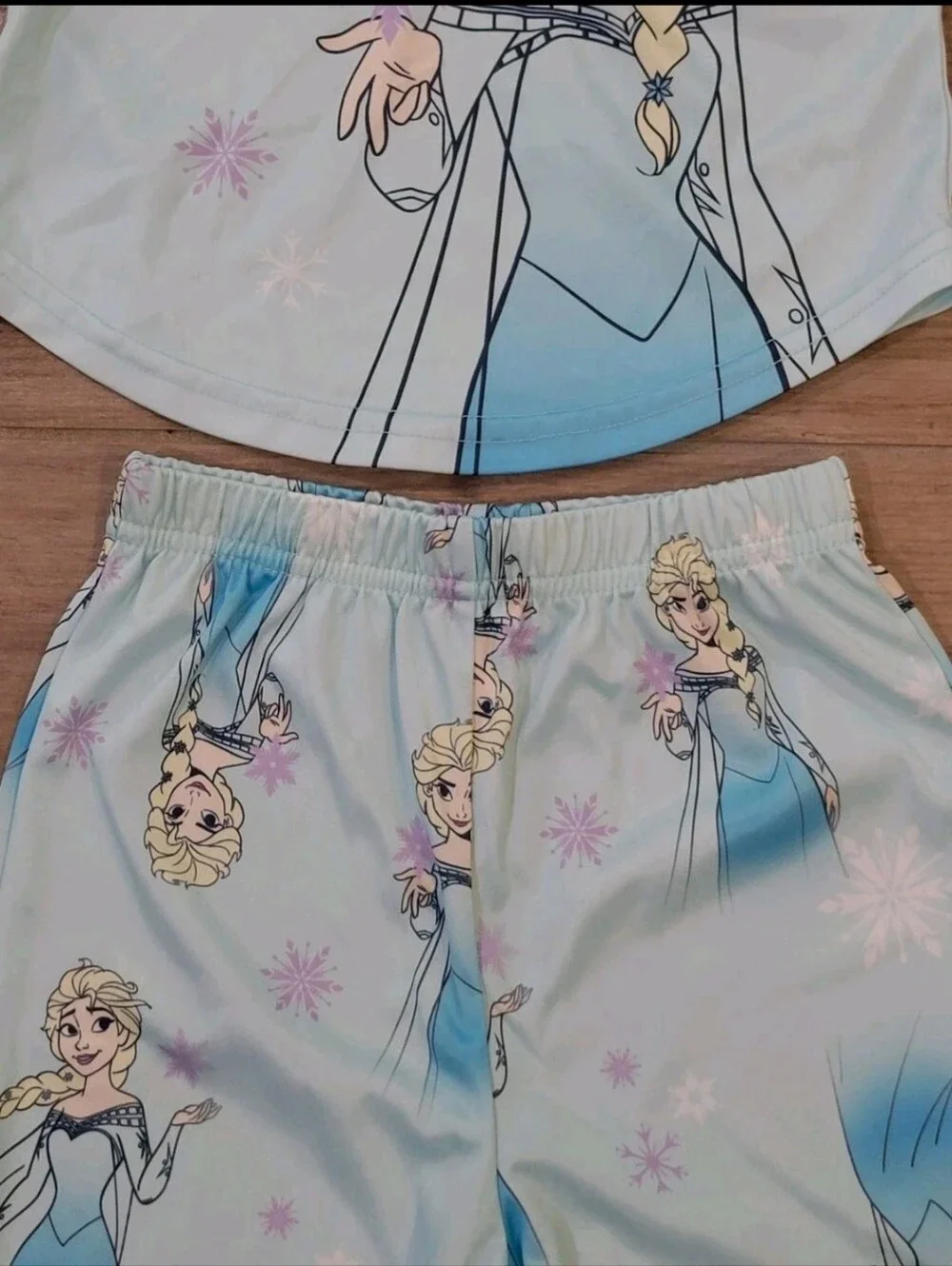 Disney Frozen Elsa Girls 2-Piece Pajama Set Top, Pants Sleepwear 2T Exc Cond